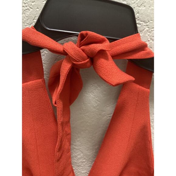 Dress the Population Women Medium Alexi Fit and Flare Midi Dress Poppy Red - Picture 6 of 12